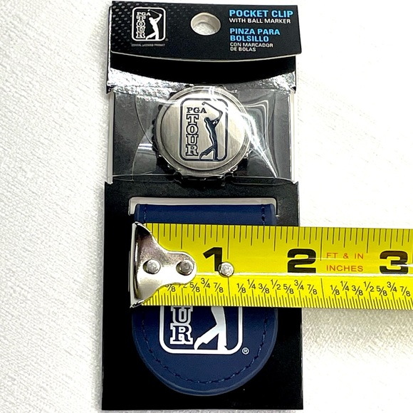 PGA Tour Golf Metallic Pocket Clip Unisex With Ball Marker Peacoat Blue New - Picture 11 of 16